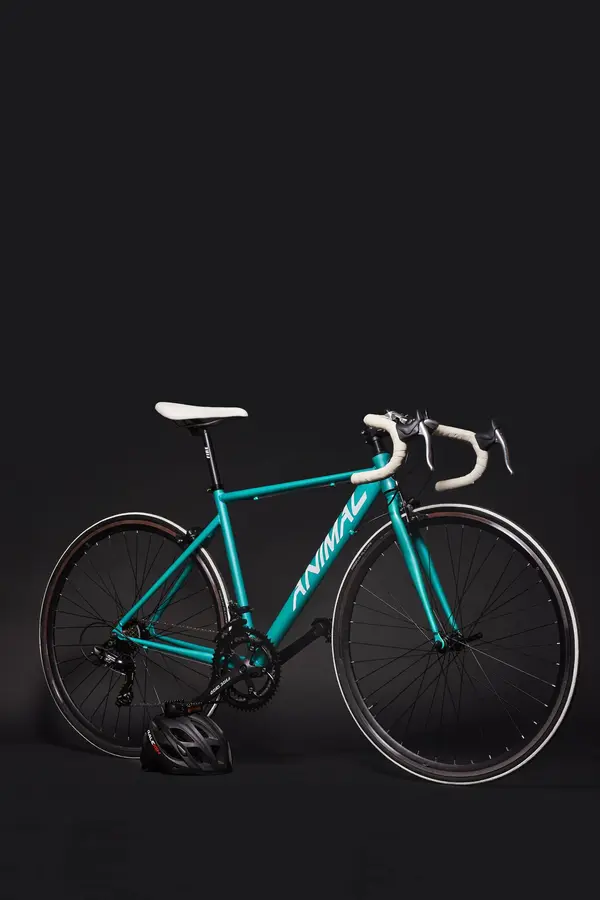 Bicicleta de ruta Animal verde agua